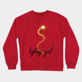 Lightning Girl Crewneck Sweatshirt